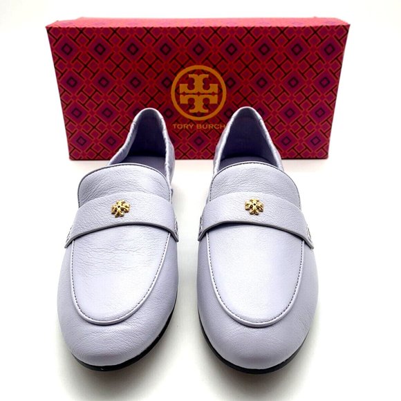 Tory Burch Leather Mini Medallion Ballerina Loafers - Picture 1 of 6